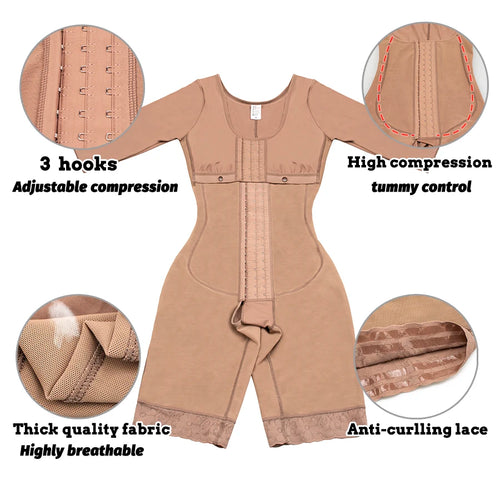 SculptEase Firm Compression Seamless Bodysuit Shaper